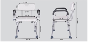 Chaise <span class=keywords><strong>de</strong></span> toilette Portable blanche en aluminium, mobilier <span class=keywords><strong>de</strong></span> salle <span class=keywords><strong>de</strong></span> bains, siège <span class=keywords><strong>de</strong></span> <span class=keywords><strong>douche</strong></span>, sécurité médicale, <span class=keywords><strong>tabouret</strong></span> - Product Image 6