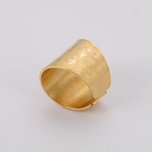 Anello Amuleto Tetragrammaton Pentagramma Pentacolo, Gioiello Wiccan in Acciaio Inox con il Nome di Dio della Potenza Antica di Salomone - Product Image 6