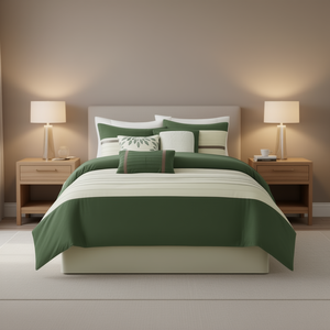 <b>Comforter</b> <b>Set</b> 7 Piece Floral Printed Woven Cotton Queen King Super King Size Bedroom Home Hotel Wedding Use - Product Image 2