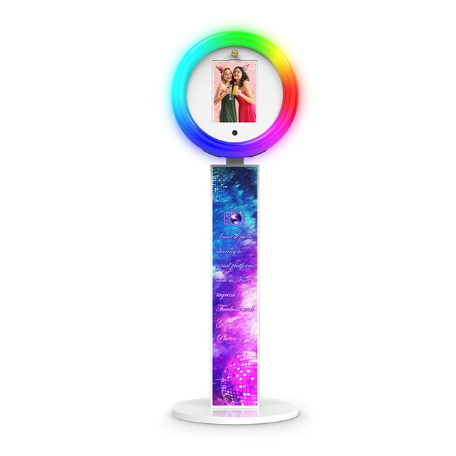 Hot Top Selling iPad Photo Booth With Ring Light 360 Degree Photo Booth for 10.2/11/12.9 Inch Photo Booth Stand for event