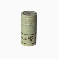 Capsules en aluminium et en métal personnalisables avec logo, matériaux, couleurs et styles variés au choix, adaptées aux bouteilles de vin