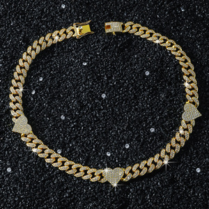 Collar de Cadena con Corazón de Diseño Sencillo, Estilo Hiphop Retro, de Aleación, para Hombre, Joyería de Moda al por Mayor, Venta Caliente 2026 - Product Image 4