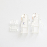 Câble Ethernet noir, simple port, sans LED, connecteur femelle Cat6, blindage, plaqué or, connecteur modulaire RJ45