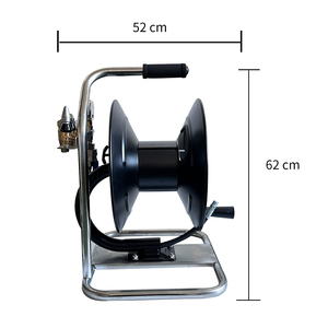 100FT Heavy Duty Industrial Hose Reel 30m <b>Car</b> Wash Manual Pivoting Hose Reel With Sewer Nozzle - Product Image 2
