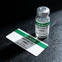 Etiquetas de Vinilo Personalizadas con Logotipo para Viales de Péptidos de 2 ml, 10 ml y 15 ml, Pegatinas Impermeables para Polvo de Péptidos