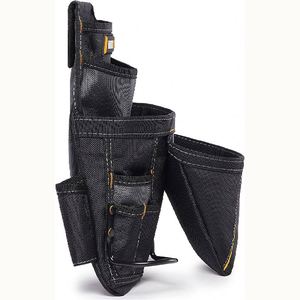 Muestra gratuita: Bolsa para herramientas, organizador de herramientas marrón, bolsas para herramientas de electricista de alta resistencia para hombres, bolsa de cinturón lateral - Product Image 4