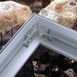 Chất lượng cao tùy chỉnh 10cm hình chữ nhật hộp đèn nhôm khung hồ sơ cho quảng cáo ngoài trời dẫn ánh sáng - Product Image 2