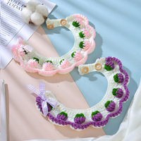 Nuevo Collar para Perro y Gato, Bonito y de Moda, con Pañuelo de Lana, Babero de Lujo para Mascotas, Ideal para Fotos