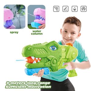 660ml 3 buses pistolet à eau tireur extérieur jouet été jeu plastique drôle Triceratops dinosaure pistolet à eau jouet pour enfants - Product Image 5
