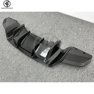 Nouveau diffuseur arrière/lame arrière en fibre de carbone sèche haute performance pour pare-chocs de voiture, finition brillante, tissage sergé, pose sous vide pour Audi R8 - Product Image 5