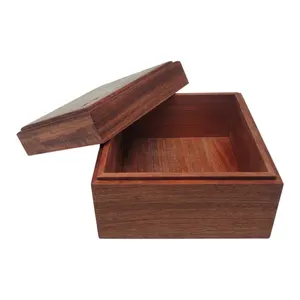 공장 맞춤형 로고 고급 단단한 나무 상자 천연 나무 제품 기념품 상자 슬라이드 선물 나무 보관 상자