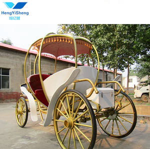 Cendrillon Citrouille Princesse Mariage Carrosse Calèche à Cheval à Vendre/Rose Royal Carriage Fabricants - Product Image 6