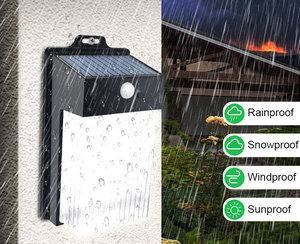 50 <b>LED</b> Solar Wall <b>Light</b> 200LM Outdoor PIR <b>Motion</b> <b>Sensor</b> Security Lamp 1500mAh Battery IP65 Waterproof Garden Fence <b>Light</b> - Product Image 2