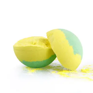 OEM di Lusso Naturale Vegan Adulto Bianco In Polvere Biologico bomba Bolla di Copertura di Cristallo Colorato Frizzante Regalo Arcobaleno Bombe Da Bagno