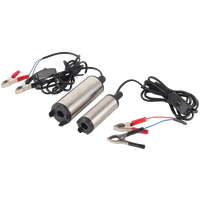 Pompe à huile électrique submersible portable 12V DC en acier inoxydable OEM pour transfert de carburant diesel et d'eau avec pinces de batterie 1KW