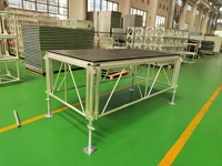 Plateforme de scène modulaire portable en aluminium facile à installer avec une capacité de charge de 1000 kg pour les festivals en plein air