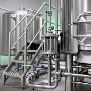 Sistema de Microcervecería de Acero Inoxidable de 2000L, Equipo para Elaboración de Cerveza Artesanal con Recipiente a Presión para <span class=keywords><strong>Restaurantes</strong></span> - Product Image 5
