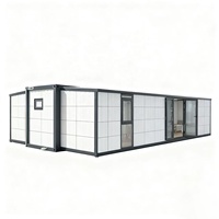 Maison conteneur extensible préfabriquée modulaire pour hôtel, bureau, villa, terrain non utilisé, parc