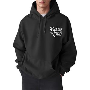 FOXA Sweat à capuche chrétien pour garçons, imprimé Praise The Lord Psalm 150:6, sweat-shirt unisexe en coton avec poche - Product Image 3