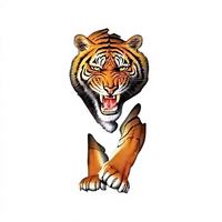Kit de broderie mosaïque 5D en résine pour toile, peinture diamant complète, série animale tigre colorée, pour décoration murale de la maison