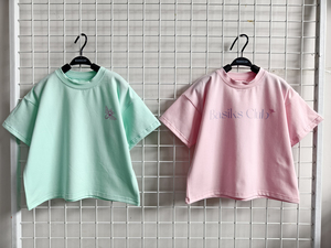 Camicia Casual personalizzata in cotone Oversize estiva con spalla a goccia di base <span class=keywords><strong>abbigliamento</strong></span> per bambini - Product Image 6