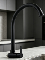 Robinet de cuisine universel mural à eau froide NES-CA9214, robinet d'évier en acier inoxydable pour la vente en gros