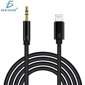 Cable de audio ELE-GATE de 3,5 mm con conector de 8 pines para auriculares con cable, sistema de audio estéreo para el hogar y sistema de audio para automóvil, compatibilidad universal - Product Image 1