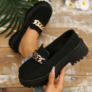 Mocasines de Mujer de Talla Grande para el Verano 2026, Venta al por Mayor de Fábrica, Zapatos de Punta Redonda con Boca Poco Profunda y Suela Gruesa - Product Image 5