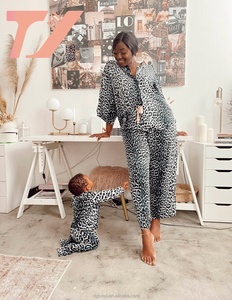 Phong Cách Mới <span class=keywords><strong>Leopard</strong></span> In Dài Tay Áo Phụ Nữ Đồ Ngủ Băng Lụa Đồ Lót Mát Mẻ Mùa Xuân Và Mùa Hè Phụ Nữ Ngủ In Ngủ Thiết Lập - Product Image 1