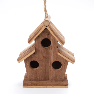 Alta Qualidade Ao Ar Livre De Madeira Bird Nest Sucção Cup Pendurado Janela Translúcida Bird House - Product Image 5