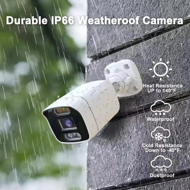 4K 8MP IP PoE AI Smart Night Vision Security Outdoor Bullet Camera Human Face Detection Camera