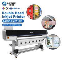 Impresora de Inyección de Tinta LETOP 1.6M 1.9M para Vinilo Adhesivo, Plotter Digital I3200 XP600, Máquina para Pancartas, Impresora de Formato Ancho con Tinta Eco Solvente