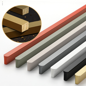 Poignée en T en alliage d'aluminium, directement de l'usine, moderne et luxueuse, noire et blanche, 96 mm, réglable, pour armoire, placard, tiroir - Product Image 5