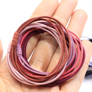 Élastiques à cheveux colorés 4 en 1, accessoires pour cheveux pour femmes et filles, attaches pour queue de cheval, bandeaux - Product Image 3