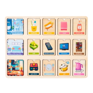 Gioco Educativo in Legno per lo Sviluppo del Pensiero Logico con Puzzle di Abbinamento e Riconoscimento di Animali e Professioni - Product Image 2