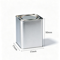 Boîte en fer blanc rectangulaire ou carrée personnalisée avec impression, de qualité alimentaire, pour l'emballage de thé, café et autres aliments – Vente en gros