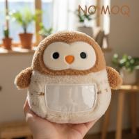 Dompet Kartu Boneka Burung Hantu Lucu, Dompet Hewan Isi Lembut, Kantong Kartu Portabel, Organizer Kartu Mini Kartun, Hadiah Anak-Anak, Tanpa Minimum Order