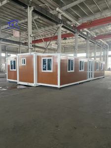 Maison conteneur mobile pliable à double aile en acier, villa résidentielle extensible, maison préfabriquée modulaire - Product Image 3