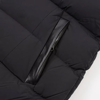 Big Luxury Custom Black Long Dicker Parka Daunen mantel Frauen Mit Pelz kragen