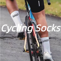 Chaussettes de cyclisme personnalisées haute performance, respirantes, avec ventilation en mesh, pour route et VTT