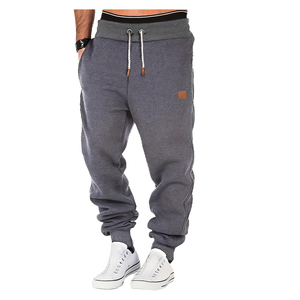 Nuevos Pantalones deportivos informales para hombre para Otoño Invierno, pantalones de entrenamiento de ejercicio de cintura media con pantalones de chándal con costuras elegantes en la parte delantera plana - Product Image 4