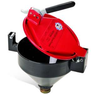 NEW PIG - DRM1125-YW Burpless one-<b>hand</b> sealable <b>drum</b> funnel - EAN 036226004010 MATERIAL HANDLING - Product Image 1