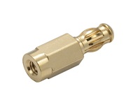 Connecteur banane mâle 3,5 mm plaqué or 24 carats en cuivre béryllium avec borne à ressort pour connexions de câbles d'alimentation de batterie et moteur RC