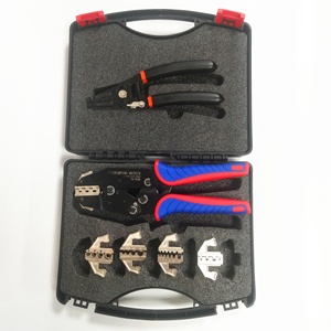 ชุดคีมย้ำสายไฟและดายเปลี่ยนได้เร็ว5ชิ้นเครื่องมือย้ำ VX-9CQK เหล็กเกรดอุตสาหกรรม - Product Image 1