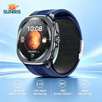 Reloj Inteligente para Personas Mayores TK65 2026, Monitoreo de Salud, Bomba de Aire, Pantalla AMOLED de 1.43 Pulgadas, Sistema Operativo Android, Monitoreo de Presión Arterial y Sueño, SOS, IP67