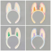 E0016 Gros Bandeau de Fête, Bandeau en Peluche Petit Démon, Bandeau Oreilles d'Elfe, Bandeau Fantaisie Amusant Inspiré par Labubu