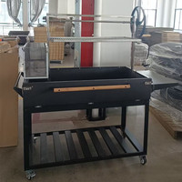 Table d'appoint en métal moderne personnalisable avec hauteur réglable et revêtement en poudre