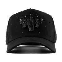 Gorra de Béisbol de Diseño Nuevo, Calidad G5, 5 Paneles, Logotipo Bordado en 3D, Forro Interior de Satén, Gorras de Gamuza con Pedrería