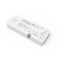 Adaptateur d'alimentation LED 12W DC 12V/24V pour éclairage de placard et armoire
