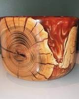 Más popular en ensaladera de resina epoxi antigua y ensaladera de madera Mango madera esmalte pegatina impresión diseño de cuenco - Product Image 3